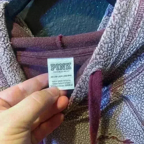 Women’s Victoria’s Secret Pink Hoodie Pullover Extra Small - Picture 3 of 4